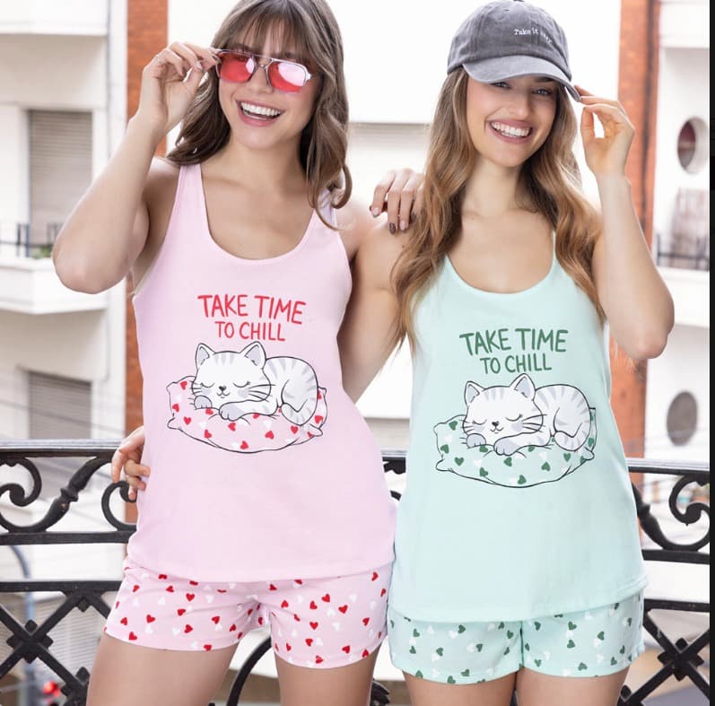 Lencatex Pijama Corazones